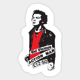 Sid Vicious - Action Man Sticker